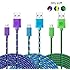 Micro USB Charger, Boxeroo Premium Nylon Braided USB Cable Sync and Charge USB Cables for Samsung Galaxy, Edge, Note, Blackberry, HTC, LG, Android Phones and More (10ft, 3m *3-Pack)