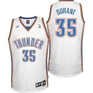 Men's Kevin Durant #35 Oklahoma City Thunder Embroidered NBA Swingman Basketball Jersey by Adidas (W
