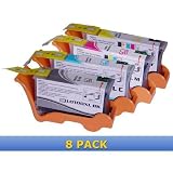 Brand new Compatible 100XL 100 XL Printer Ink Jet Cartridge 8-Pack SET for LEXMARK S / Pro Series Printer Models (2 of each color: Black, Cyan, Magenta, Yellow)