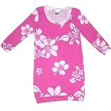 Esme New 3/4 Length Long Sleeve Luau Floral Tunic Loungewear