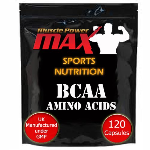 120 BCAA Capsules - Supports Muscle Building - By Muscle Power Max