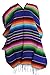Del Mex (TM) Mexican Serape Poncho Pancho Adult Costume (Blue)