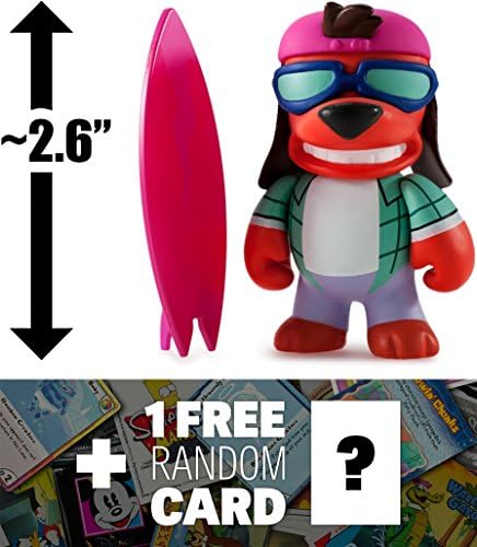 Poochie: ~2.6" The Simpson's Woo Hoo! 25th Anniversary x Kidrobot Mini-Figure + 1 FREE American Cartoon Themed Trading Card Bundle (VERY RARE)