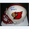 Michael Bush (Louisville Cardinals) Signed Autographed Mini Helmet (PSA/DNA COA) by American Icon Autographs