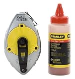 Stanley 47-483 100 FatMax Xtreme Chalk Box 2 Piece Set with 4 oz Bottle of Stanley Red Chalk