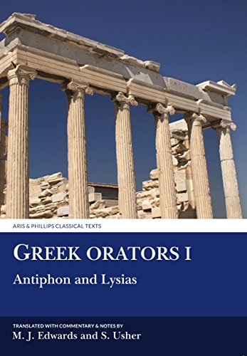 greek orators i antiphon lysias aris  phillips classical texts v 1 ancient greek edition