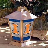 ILLINOIS FIGHTING ILLINI 11 PATIO CANDLE LANTERN