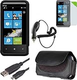 Magbay Custom Pack 5-in-1 Accessories Bundle for HTC Arrive - Car Charger,  ....