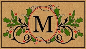 Sprigs of Holly Coir Mat - M