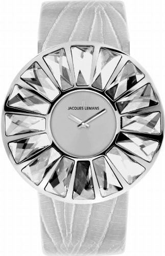Jacques Lemans Damen-Armbanduhr Flora Analog Leder wei&szlig; 1-1638B Preisvergleich