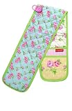 Typhoon Vintage Floral Double Cotton Oven Glove Magnetic Tab