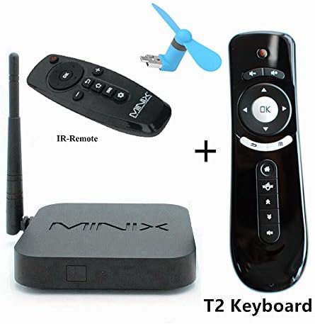 Minix Z64 Windows 8.1 Smart TV Box Z3735F CPU 64 Bit 2GB Ram 32GB eMMc Rom Bluetooth 4.0 Full HD Streaming Media Player+T2 Fly Air Mouse+P PLATER USB&amp;Micro USB Mini Air Fan