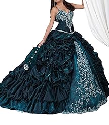  Spaghetti Strap  Ball Gown Pageant Dress/Prom Dress/Quinceanera Dress  with a Brush/Sweep Train 