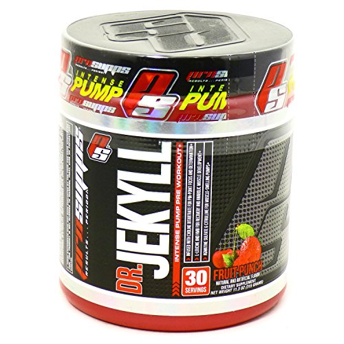 ProSupps Dr Jekyll Intense Pump Pre Workout Pikatropin Free Formula, Fruit Punch, 11.3 Ounce
