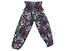 Harem Pants Boho Cotton Purple Floral Printed Bellydance Gauchos