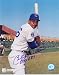 Billy Williams Autographed/Hand Signed Chicago Cubs 8x10 Photo (Batting Pose) with HOF 87 Inscriptio