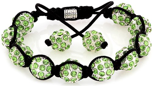 Royal Diamond Apple Green Shamballa Swarovski Crystal Stone Balls Shamballa Bracelet (9 COLORS TO CHOOSE FROM)