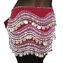 Egyptian New Wave Wrap (One Size, Wine/Silver Coin)