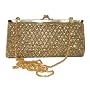 Gold Sequin Evening Clutch Bag with optional Straps