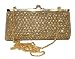 Gold Sequin Evening Clutch Bag with optional Straps