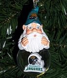 Jacksonville Jaguars Light Up Snow Globe Gnome Ornament