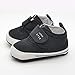 Weixinbuy Baby Boy's Canvas Soft Sole Velcro Sneaker High Shoe Black M