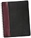 TOPS 25434 Executive notebook, textured, leatherette, 10-1/2 x 8, burgundy/black