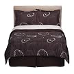 Modern Home Chocolate Elliptical Comforter Set - Cal King