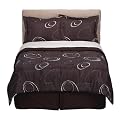 Modern Home Elliptical Comforter Set - Chocolate