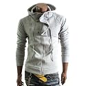 Herren Casual Style Kapuzenjacke hoher Rollkragen (HJ23)