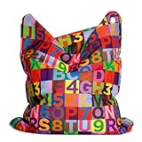 Sitting Bull Sitzsack Fashion Bag Mini ABC 130x90 cm Kindersitzsack Kinder Sitzkissen Sittingbull