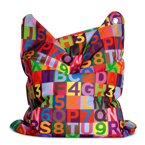 Sitting Bull Sitzsack Fashion Bag Mini ABC 130x90 cm Kindersitzsack Kinder Sitzkissen Sittingbull