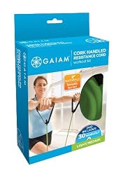 Gaiam Eco Resistance Cords Kit, Light / Medium (Green)