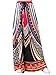 Choies Women's African Print Long Maxi Skirt w Drawstring Waist