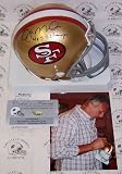 Joe Montana Hand Signed 49ers Mini Helmet