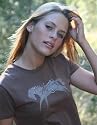 Glitter Horse tee Chestnut
