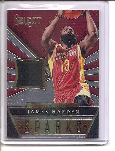 James Harden Houston Rockets 2014-15 Panini Select Sparks Jersey Basketball Card #18/149