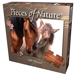 Nuzzling Mustang Jigsaw Puzzle 100pc
