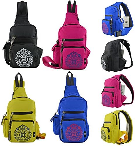 Duhud Unisex Outdoor Urban Sport Sling Daypack Hiking Cycling Bicycle Unbalance Backpack Cross Body Chest Pack