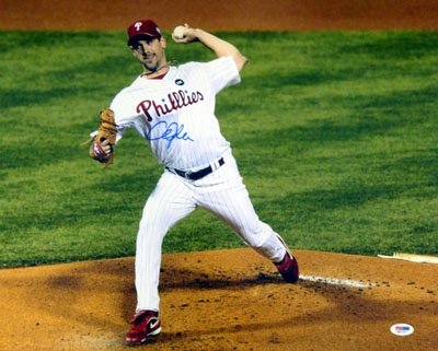 Cliff Lee Autographed/Hand Signed Phillies 16x20 Photo #1 PSA/DNA