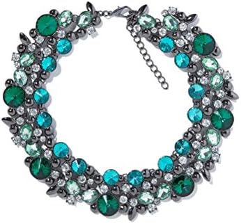 Uwant New Design Jewelry Green Gemstones Fashion Necklace - Dressing Collar