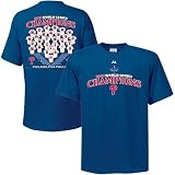 Majestic Philadelphia Phillies 2008 World Series Champions Royal Blue Champs Jersey Roster T-shirt