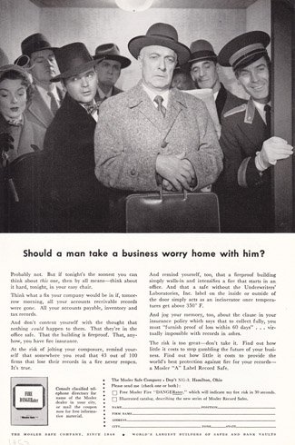 Print Ad: 1953 Mosler Safe