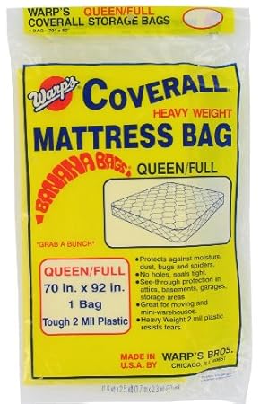 Warp Brothers CB-70 Banana Bags Mattress Bag for Queen or Full, 70-Inch by 92-Inch