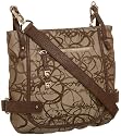 Jessica Simpson Latitude Cross-Body,Natural Script Logo,one size