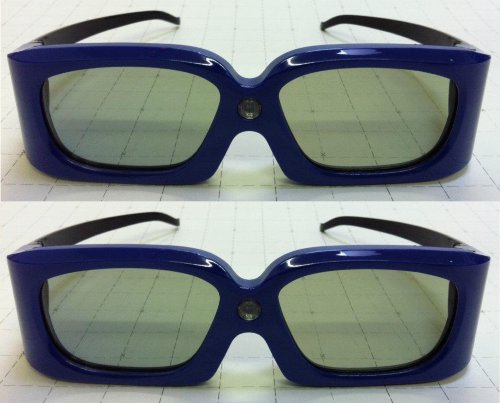 Future Cinema Eagle 510's - 2 Blue 3D DLP Link Active Shutter Glasses