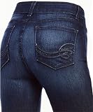Not Your Daughters Jeans Marilyn Straight Leg Premium Lightweight Crystal Back Pockets in Dana Point Wash