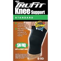 Tru-Fit Elasto-Preene Knee Support, Black, Small/Medium  (Pack of 2)