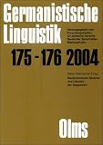 Produkt-Bild: Germanistische Linguistik / Niederdeutsche Sprache und Literatur der Gegenwart: 175-176/04