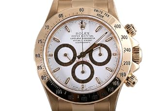 Rolex Mens Yellow Gold Daytona White Dial Rolex Mens Yellow Gold Daytona White Dial